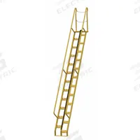 VESTIL Alternating Tread Stairs: 17.5 ft Overall Ht, Steel, 350 lb Load Capacity, Perforated (MPN ATS-14-56). Key specifications — Color: Yellow; Brand: VESTIL.