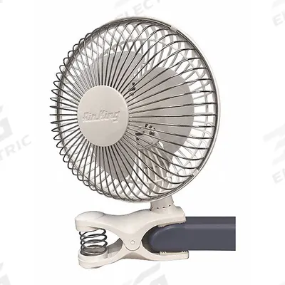AIR KING Cooling Fan: 6 in Blade Dia, Non-Oscillating, 90 cfm_190 cfm Airflow, Clip-On - Clip-On Fans