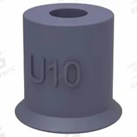 PIAB Vacuum Pad: w/o Adapter, 10.92 mm Pad Dia, Food Grade Silicone Rubber, Clear, 16.51 mm Pad Ht (MPN U10.21). Key specifications — attr1019136: U10.21; attr1019138: PIAB; attr1019139: 50A.