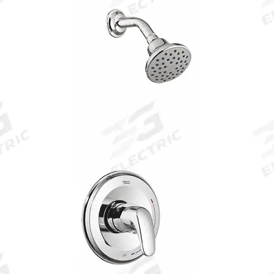 AMERICAN STANDARD Shower Faucet: Colony PRO, 1.75 gpm Fixed Showerhead Flow Rate, Ceramic - Shower Faucets with Fixed Showerheads