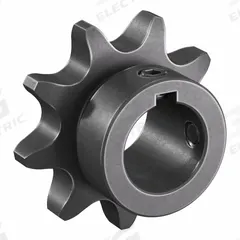 TSUBAKI Single Strand Sprocket: 60, For 3/4 in Chain Pitch, 1 in Bore Dia, 9 Teeth, Steel (MPN 60B9F-1). Key specifications — Brand: TSUBAKI.