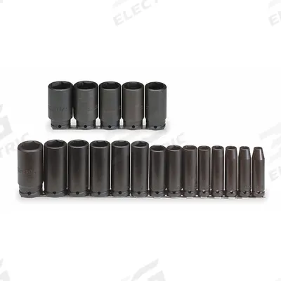 PROTO Impact Socket Set: 1/2 in Drive Size, Small Set (0-50 pieces) Set Size - SAE Impact Socket Sets
