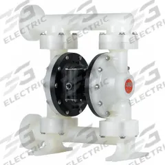 ARO Double Diaphragm Pump: Polypropylene Body, 1 1/2 in, Flange Connection, 126 gpm, PTFE Diaphragm (MPN PD15P-FPS-PTT). Key specifications — Brand: ARO; Seat Material: PP; Check Valve Material: PTFE.