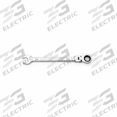 GEARWRENCH Combination Ratcheting Wrench: Alloy Steel, Full Polish Chrome, 3/4 in Head Size - Metric 12-Point Ratcheting Combination Wrenches