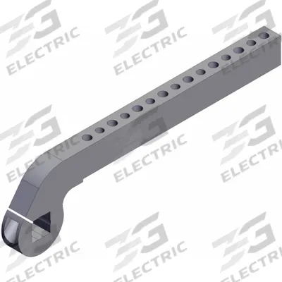 SMC Pneumatic Cylinder Clamp Arm: Mfr Part # CKZ-63A530P-X6013, Fits 63 mm Bore Dia - Accessories for Compact Power Clamp Cylinders