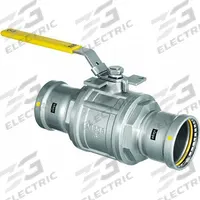 VIEGA MEGAPRESS Manual Two-Way Ball Valve: 2 1/2 in, Carbon Steel, Press x Press, Locking Lever (MPN 86840). Key specifications — Brand: VIEGA MEGAPRESS; Handle: Locking Lever.
