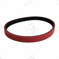 MEGADYNE Belt for Matrix Equipment: Matrix, Vertical Form-Fill-Seal, 160 Teeth, HTD, 5 mm Pitch, Red (MPN 800-5M-25-ML). Key specifications — Belt Coating: Latex; Belt Material: Neoprene; Belt Section: HTD; Color: Red; Industry Number: 800-5M-25-ML; Reinforcing Cord Material: Fiberglass.