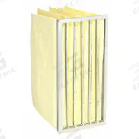 GRAINGER Pocket Air Filter: 24 in x 12 in x 15 in, MERV 14, Yellow, Synthetic, 6 Pockets (MPN 2JWA2). Key specifications — Display Sell UOM: EA; Brand: GRAINGER; Media Material: Synthetic; Performance Rating: MERV 14.
