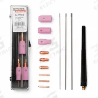 LINCOLN ELECTRIC TIG Torch Consumables Kit: For 20 Series (MPN KP510). Key specifications — Brand: LINCOLN ELECTRIC; Manufacturer Part Number: KP510; Kit Includes: Collet.