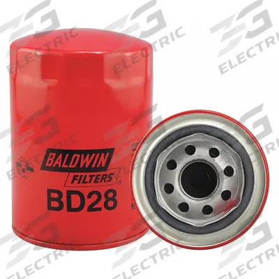 BALDWIN FILTERS Oil Filter: BD28, M26 x 1.50 Thread Size, 5 3/8 in Overall Ht, Oil, Ford - Spin-On Oil Filters