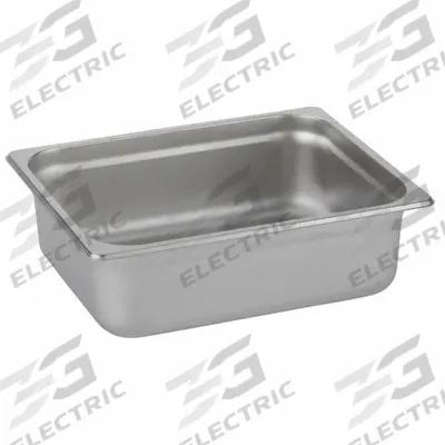 SPRING USA Food Pan: Half Size, Rectangular, 1.8 ga Gauge, 6.88 qt Capacity - Steam Table Pans