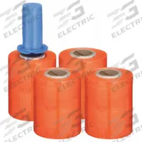 APPROVED VENDOR Stretch Wrap Film: 80 ga Gauge, 5 in Overall Wd, 1,000 ft Overall Lg, Orange, 4 PK (MPN 15A927). Key specifications — Color: Orange; Brand: APPROVED VENDOR.