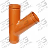 GRUVLOK 45° Lateral: Wye, 8 in x 8 in, EPDM Seal, Carbon Steel, Grooved x Grooved, 8 in Lg (MPN 0390126662). Key specifications — Brand: GRUVLOK.