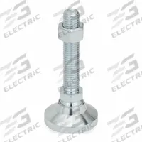 JW WINCO Male-End Leveling Mount: Swiveling Stud, M10 Thread Size, 32 mm, 23 kN Capacity (MPN 10N80M81). Key specifications — Base Shape: Round; Load Capacity: 23 kN.