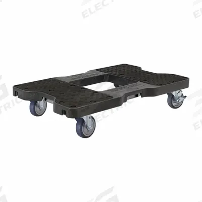 SNAP-LOC General Purpose Dolly: 1,200 lb, Black, 32 in L x 21 in W x 7 in H Deck - General Purpose Dollies with E-Track Fittings