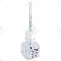 FRIO-TEMP Bottle Thermometer: -130°F to 80°F, +/-2°F, 30 mL Bottle Volume, Glass Beads (MPN B61004-1200). Key specifications — Bottle Fill Medium: Glass Beads; Temperature Units: Fahrenheit; Accuracy: +/-2°F; Brand: FRIO-TEMP.