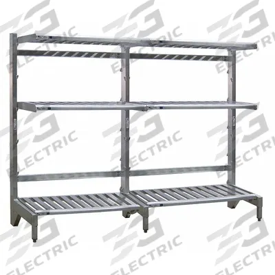 NEW AGE INDUSTRIAL Cantilever Rack: 72 in x 21 in x 72 in, 3 Shelves - Lightweight Corrosion-Resistant Cantilever Shelving