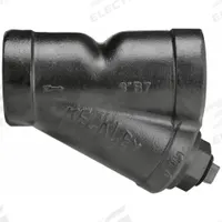 KECKLEY Y Strainer: 2 1/2 in, NPT, Perforated, 0.0625 in Screen Size, Cast Iron, Graphite (MPN 21/23THY-CI062P34-FTI-B7). Key specifications — Brand: KECKLEY; Seal Material: Graphite; Manufacturer Part Number: 21/23THY-CI062P34-FTI-B7; Screen Material: 304 Stainless Steel.