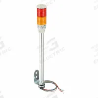 SCHNEIDER Tower Light Assembly: 2 Tier, Orange/Red, No Sounder Tier, 438 1/2 mm Overall Ht, Steady (MPN XVC4B2). Key specifications — Manufacturer Part Number: XVC4B2; Brand: SCHNEIDER; Operating Voltage: 24V; Light Tier Color: Orange.