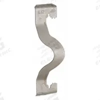 Cable Conduit Clip Hanger: 1/2 in_3/4 in Trade Size, 1/8 in to 1/2 in, 1/4"/3/16" Threaded Rod Size (MPN K12). Key specifications — Manufacturer Part Number: K12; Compatible Conduit Trade Size: 1/2 in; 3/4 in; Compatible Pipe Size: 1/2 in; 3/4 in; 1 in; Flange Thickness: 1/8 in to 1/2 in; Steel Thickness: 0.945 in.