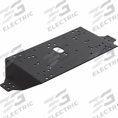 BUYERS PRODUCTS Mounting Bracket: Mounting Bracket, Black, Steel, 20 3/8 in Lg, 1 5/8 in Ht - Vehicle Light Mounts & Brackets