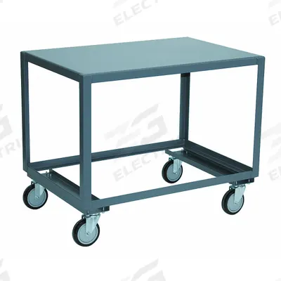 JAMCO Work Table: Fixed Ht, Steel, 48 in x 36 in - Steel-Top Mobile Worktables