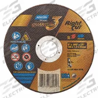 NORTON Abrasive Cut-Off Wheel: Type 1, 5" x 0.045" x 7/8", Ceramic, 36 Grit, Quantum 3 RightCut (MPN 66252838460). Key specifications — Series: Quantum 3 RightCut; Brand: NORTON.