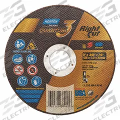 NORTON Abrasive Cut-Off Wheel: Type 1, 5" x 0.045" x 7/8", Ceramic, 36 Grit, Quantum 3 RightCut (MPN 66252838460). Key specifications — Series: Quantum 3 RightCut; Brand: NORTON.