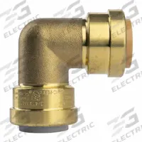 APPROVED VENDOR Transition 90-Degree Elbow: 3/4 in OD x 3/4 in OD Size, Brass (MPN LF823-PBYR). Key specifications — Brand: APPROVED VENDOR.