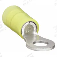 PANDUIT Ring Terminal: Yellow, Nylon Insulation, #10 Stud Size, 12 AWG to 10 AWG Wire Sizes, 600 V (MPN PN10-10R-L). Key specifications — attr1308027: PANDUIT.