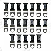 FEIN Oscillating Tool Blade: 1 3/4 in Blade Wd, 2 3/8 in Overall Lg, Flush Cutting, Bi-Metal, 25 PK (MPN 63502148035). Key specifications — attr1097473: Plastic; attr1097476: FEIN; attr1097456: Flush Cutting.