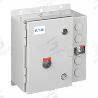 EATON NEMA Magnetic Motor Starter: Non-Reversing, 3 Poles, NEMA Size 2, 45 A, 120V AC Coil (MPN ECN0522AAA-R63/D). Key specifications — attr211388: EATON; attr951451: 1NO/1NC; attr951453: 110/120V AC; attr951489: Three; attr984425: 1NO/1NC; attr984429: Pilot Light; attr997361: None (Not Applicable to Electronic Overloads).