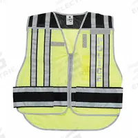 APPROVED VENDOR Pro Police Safety Vest: Safety Vest ANSI Class Class 2, Black/Green, Polyester (MPN 4001BZ-2X-4X). Key specifications — attr358683: Zipper; attr378047: APPROVED VENDOR; attr358676: Class 2; attr358678: Polyester; attr358679: 64 in; attr1314241: Pro Police Safety Vest.