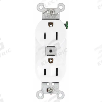 BRYANT Receptacle: Duplex, 5-15, White, 125V AC, 15 A, 2 Pole / 3 Wire (MPN 5262BW) - General Purpose Receptacles