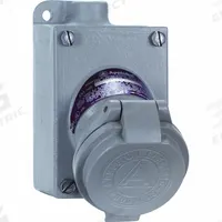 APPLETON ELECTRIC Pin and Sleeve Receptacle: Gray, 125 to 250V AC/18V DC, Single Phase, 20 A, 3 Pole (MPN CPS152-301). Key specifications — Brand: APPLETON ELECTRIC; Voltage Rating: 18V DC.