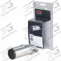 CURT Automotive Electrical Plug: 7-Way, Plastic, Trailer (MPN 58161)
