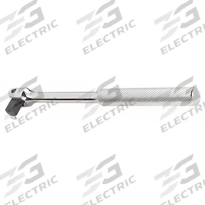 PROTO Breaker Bar: 3/8 in Drive, 8 1/2 in Lg, Knurled Grip, Alloy Steel - Flex-Head Breaker Bars