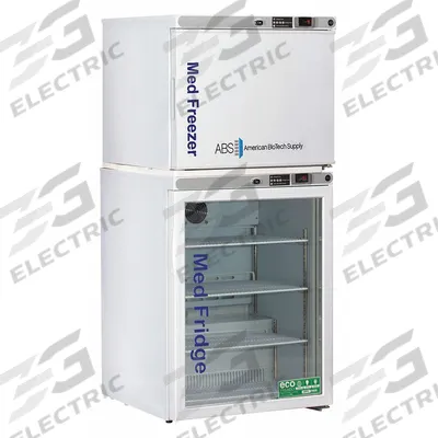 AMERICAN BIOTECH SUPPLY Refrigerator and Freezer: 5.2 cu ft Refrigerator Capacity, 2 Doors - Pharmacy Refrigerator-Freezers