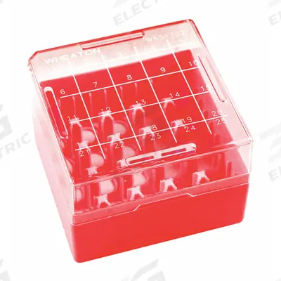 WHEATON Freezer Box: 130 mm Overall Lg, 130 mm Overall Wd - Cold Storage Boxes