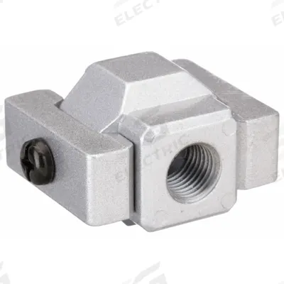GROZ Pipe Adapter: 1/4 in NPT, Aluminum, Piping Adapter Series - Modular Connectors