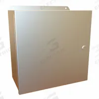 HAMMOND Electrical Enclosure: Stainless Steel, 12 in x 12 in x 6 in, NEMA 12/13/3R/4/4X, w/Panel (MPN EJ12126SS). Key specifications — Brand: HAMMOND; Closure Method: Latches; Enclosure Material: Stainless Steel; Knockouts: Not Included; Includes Inner Panel: with Inner Panel Included.