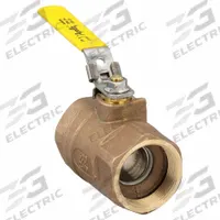 APOLLO Manual Two-Way Ball Valve: 2 in, Bronze, Straight, FNPT x FNPT, 600 psi Max. Pressure (CWP) (MPN 7010827). Key specifications — Brand: APOLLO; Handle: Locking Lever.