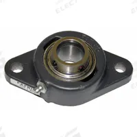 TIMKEN 2 Bolt Flange Bearing: Radial Ball, 1 3/8 in Bore, Cast Iron, Set Screws, 6 1/8 in Lg, 52100 (MPN YCJT 1-3/8 SGT). Key specifications — Bore Type: Cylindrical; Brand: TIMKEN; Lubricant Material: NLGI #2 Equivalent; Mounting Bolt Size: 1/2 in; System of Measurement: Inch.