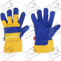 BDG Leather Gloves: Premium, Work Glove, Cowhide, Wing Thumb, Safety Cuff, Thinsulate™, Yellow, 1 PR (MPN 30-9-473TFLW). Key specifications — Brand: BDG.