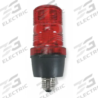 APPROVED VENDOR Warning Light: Red, Strobe Tube, 120V AC, 2 3/4 in Overall Dia - Wired Strobe Lights