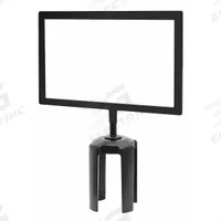 TENSABARRIER Sign Holder: Black (MPN FRAME-HDSC-33-8511HD-H). Key specifications — attr193638: TENSABARRIER; attr982147: Black; attr982154: (2) Sheets of Acrylic; attr982153: Tensabarrier Posts; attr982157: Steel.