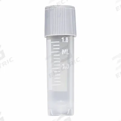 GLOBE SCIENTIFIC Test Tube: Test Tube, Polypropylene, 2 mL Capacity - mL, Round - Plastic Test Tubes