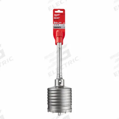 MILWAUKEE SDS-MAX Core Bit: SDS Max Shank, 3 9/16 in Core Dia - One-Piece SDS-Max Core Bits