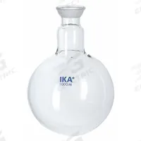 IKA Receiving Flask: 100 mL/Uncoated Borosilicate Glass (MPN 3742200). Key specifications — Compatible with Product Type: Rotary Evaporators; Features: 100 mL.