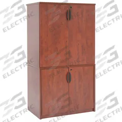 REGENCY Double Stack Storage Cabinet: Cherry, Laminate/PVC, 65 in Overall Ht, 35 in Overall Wd (MPN LSCSC3565CH). Key specifications — Material: Laminate; Brand: REGENCY; Color: Cherry; Locking: Yes.